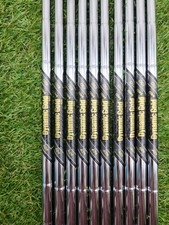 NEW UNCUT TRUE TEMPER DYNAMIC GOLD R300 IRON SHAFT SET REGULAR 105G BRANDNEW