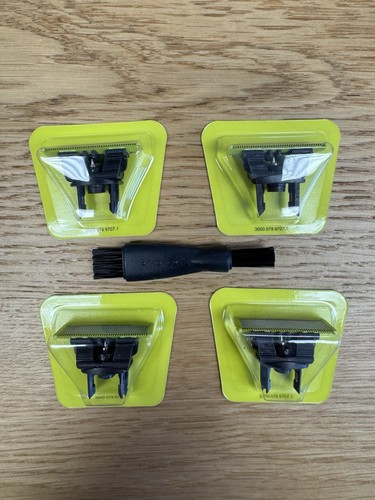 4 Pack Norelco OneBlade Replacement Heads - Model QP210/80 - Fits QP2520, QP6510, QP6520 Shavers