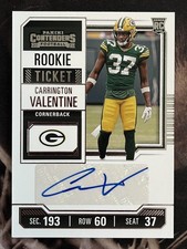 2023 Panini Contenders Carrington Valentine #174 Rookie Ticket Auto RC