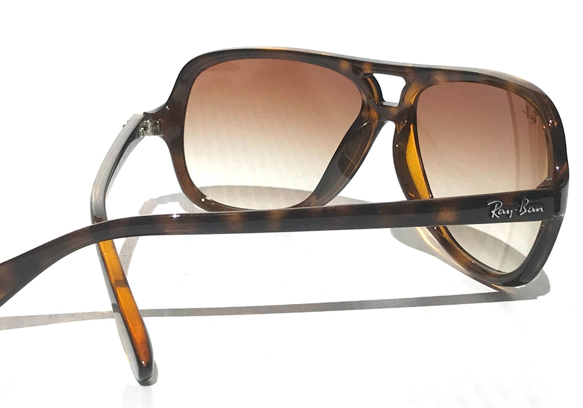 Ray-Ban RB4162 Light Havana nylon frame sunglasses with brown gradient lenses. 61m0-RJ0XbL._AC_UY1000_.jpg main image 4