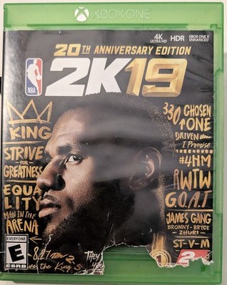NBA 2K19 20th Anniversary Edition Microsoft Xbox One Tested and Working