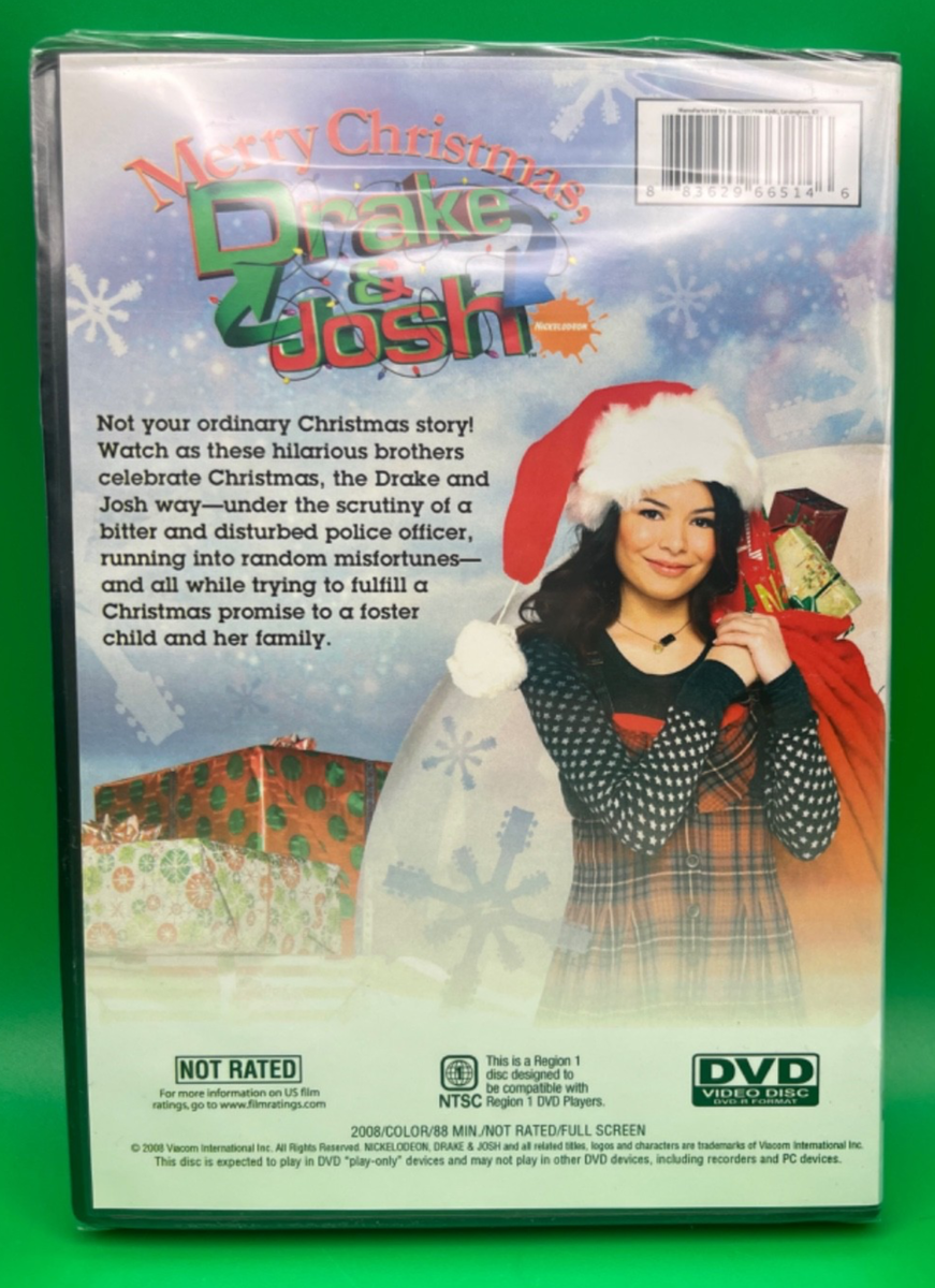 Merry Christmas Drake & Josh DVD 2008 Fullscreen Nickelodeon Rare