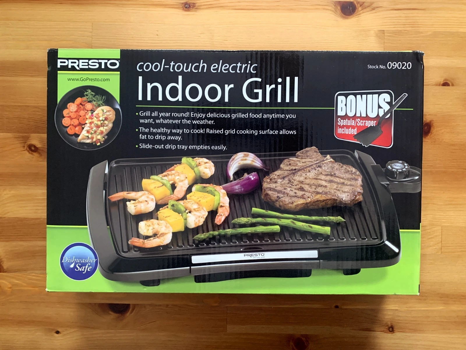 Presto Cool-Touch Electric Indoor Grill.