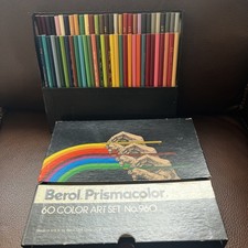 Vintage Berol Prismacolor 60 Color Art Set No. 960 Pencils Complete Unsharpened