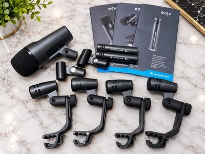 NEU Schlagzeug Sennheiser 600 e600 Drum Mikrofon Paket mit e602 e604 e614 UK Lager