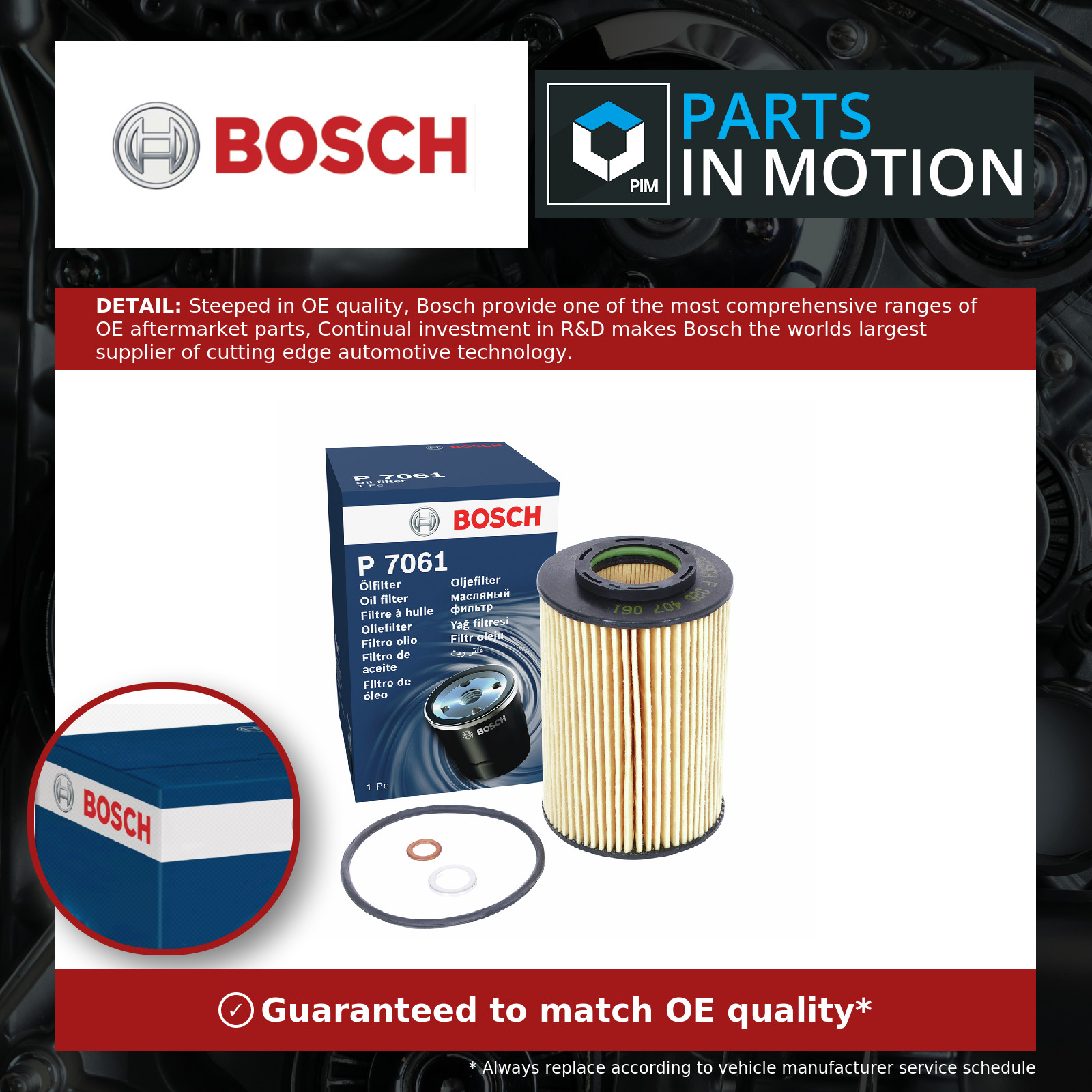 Fits BOSCH F 026 407 061 Oil Filter ⭐UK Stock⭐ - Image 11