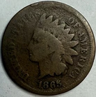 1865 - Indian Head Cent - Exact Coin Imaged #IND441