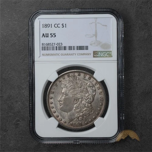 1891-CC Morgan Silver Dollar $1 - NGC AU55 - Carson City