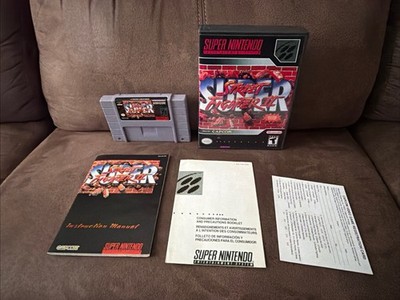 Super Street Fighter II: The New Challengers & Original Manual & Case SNES Works