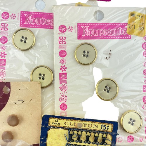 Lote de botones vintage Pacifica Nouveaute Le Chic Le Bouton Schwanda Clinton - Imagen 8 de 13
