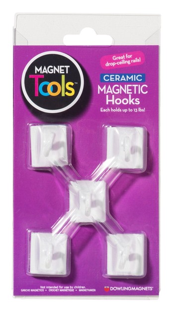Dowling Magnets Ceramic Ceiling Hooks Set Of Five 735008 For Sale