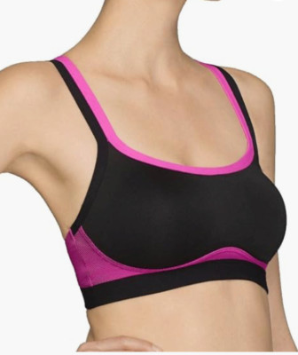 Josie by Natori Women's Amp'd Sport Bra with Removable Pad Size 32D/DD 8431