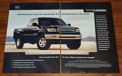 TOYOTA TUNDRA PRINT AD MAGAZINE ADVERTISEMENT ALREADY BEST IN CLASS