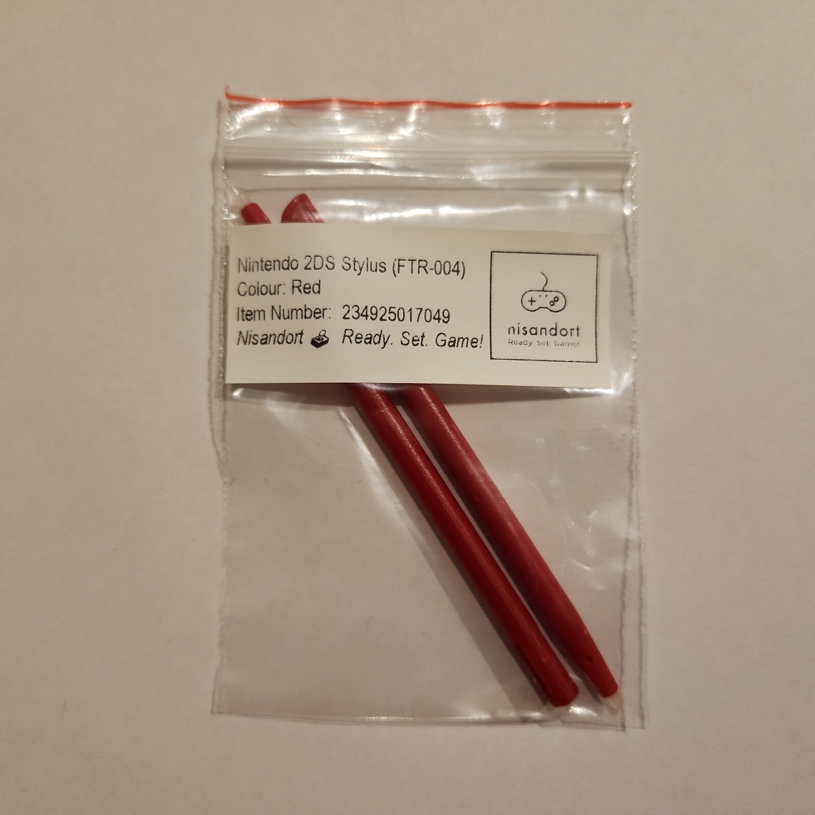 2x Nintendo 2DS Stylus Red 🕹 (FTR004) free post Australian seller