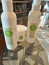 ORGANIC FACIAL Toner Cleanser & Moisturizer Green Tea & Aloe HYALURONIC ACID