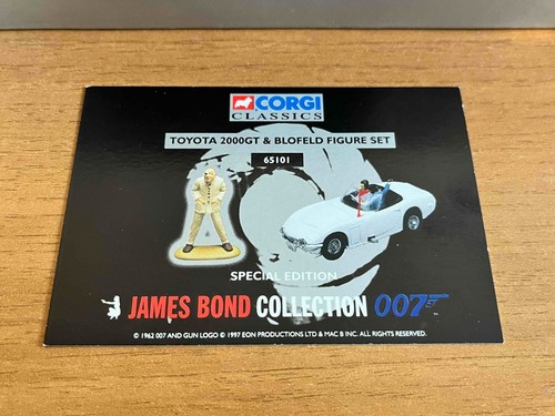 007 Diecast Mini Car Suntory Japan &1997 CORGI 007 Bond car Toyota 2000GT - Picture 15 of 19