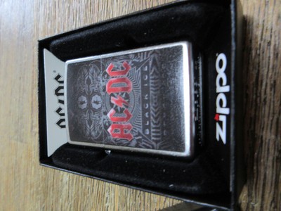 Zippo ACDC Black Ice AC/DC Kult Band Rock Music Feuerzeug Lighter OVP ...
