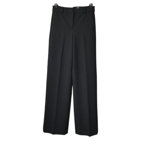 J. Crew Tall Wide Leg Trousers 4 Season Stretch Size T6 Black NWT $148 CC464
