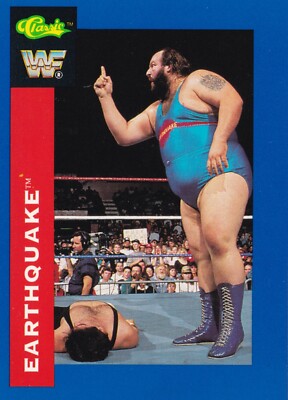 Earthquake 1991 Classic WWF Superstars Card #75 WWE All Japan Pro
