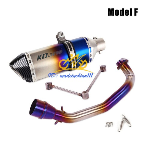 For Yamaha ZUMA 125 BWS 125 Full Exhaust Pipe Slipon 51mm Muffler