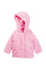 London Fog Fancy Ribbon Faux Fur Reversible Jacket 2T NWT 68