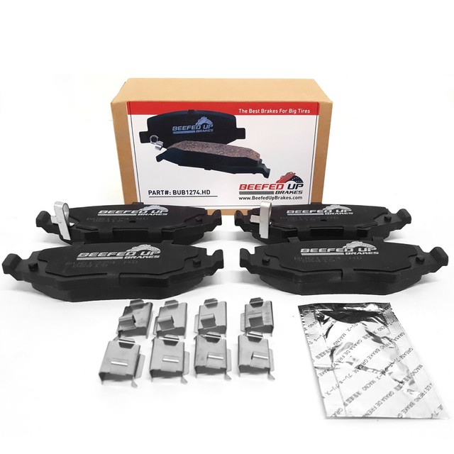 Heavy Duty Rear Ceramic Brake Pad Kit for 2007 2018 Jeep Wrangler JK