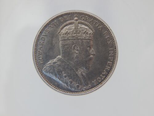 1908 Canada 25 centesimi pezzo - quarto di moneta - grado ICG AU 58 (BT7744) - Foto 2 di 4