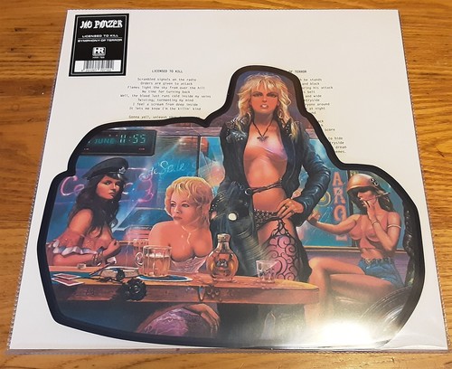 Jag Panzer Licensed To Kill Symphony of Terror Shap Picture Disc Vinyl LP Record