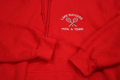 LAKE SUCCESS POOL & TENNIS MENS SMALL SOUVENIR HOODIE SWEATSHIRT LONG ISLAND NY