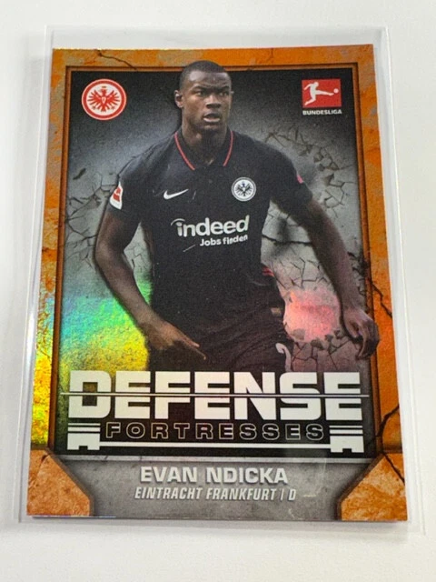 Topps Bundesliga Flagship 21/22 Orange Defense Fort. Eintracht Evan Ndicka /25