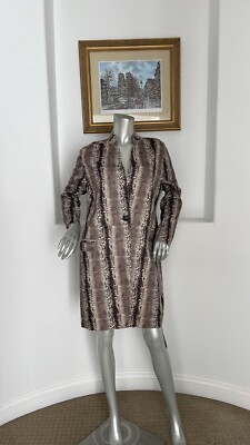 BLANKNYC Faux Suede Long Jacket / Coat Animal Print Size M