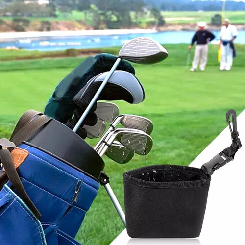 Golf Ball Cleaner Portable Golf Club Wash Bag Golf Club Washer w/Clip - Picture 7 of 24