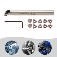 20mm Lathe Internal Boring Bar Turning Tool Holder + Indexable Carbide Inserts