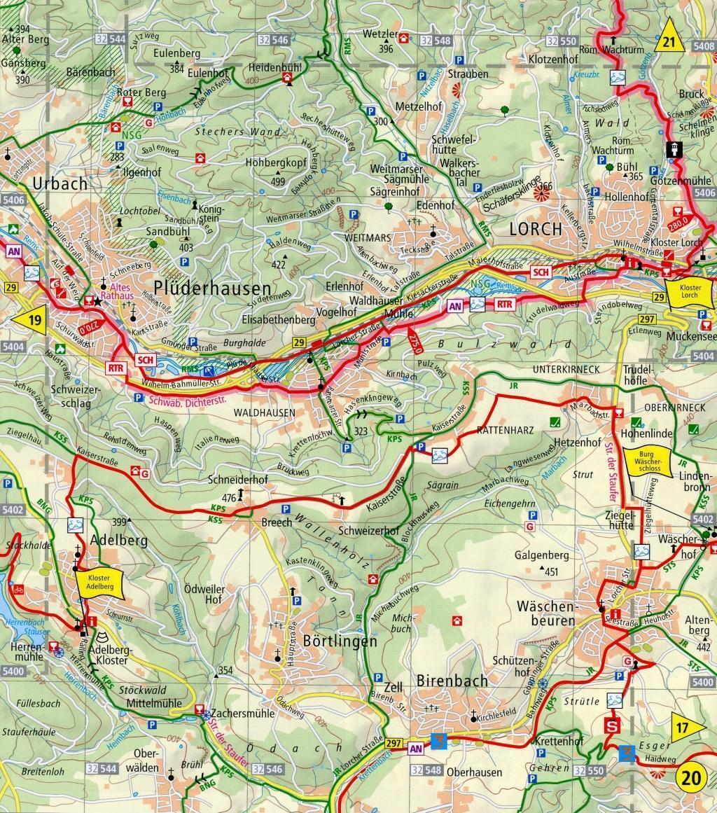 Thumbnail - Radwanderkarte Leporello E-bike-region Stuttgart 1 : 50 000