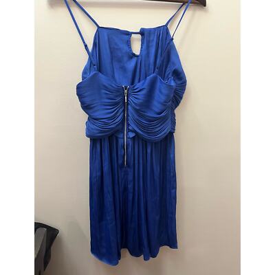 House of Harlow 1960 Women's Royal Blue Pleated Mini Dress Small | eBay
