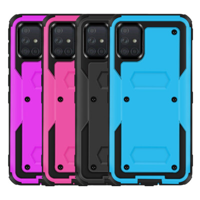 For Samsung Galaxy A71 A51 Hybrid Holster With Belt Clip