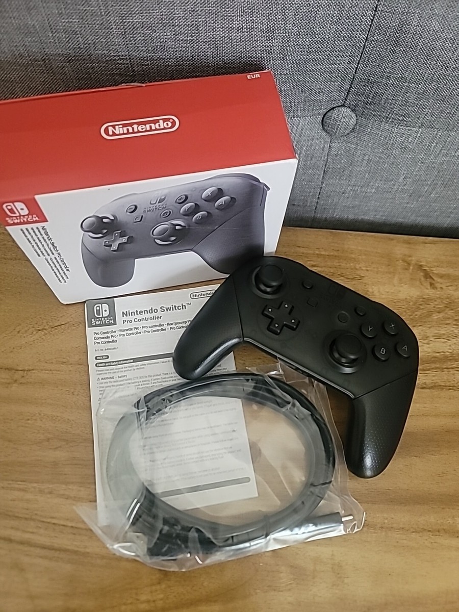 Nintendo Switch Pro Wireless Gaming Controller Black Open