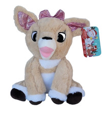 Rudolph the Red Nosed Reindeer Clarice Sitting Plush Toy 12" New with tag