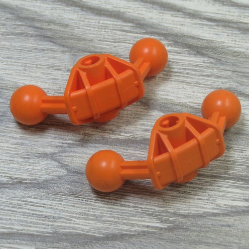 LEGO Bionicle - Replacement - 41670 - Ball Joint 90, Axle - Lot of 2 - Orange - Picture 4 of 6