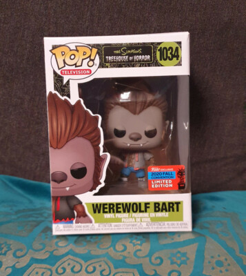 Funko Pop! 1034 Werewolf Bart 2020 Fall Convention Limited Treehouse of Horror