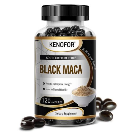 MACA Noir 4:1 Ultra Haute Dose 30/60/120 Gélules 1000 mg Végétalien - Zdjęcie 12 z 12