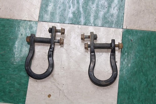 07-13 Silverado 1500 Front Bumper Pair Left LH Right RH Tow Hooks W/ Hardware OE