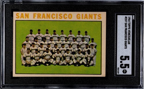 Giants Team #257 1964 Venezuela Topps card