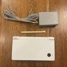 [ Very good ] Nintendo DSi Console White w/ Charger + Stylus Tested