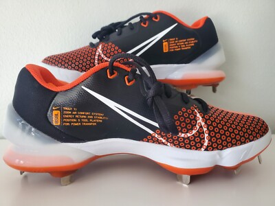 NEW Nike Force Zoom Trout 7 Pro Metal Baseball Cleats Orange Size