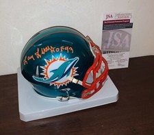 Larry Little Signed Autographed Flash Mini Helmet Miami Dolphins HOF 1993 JSA N