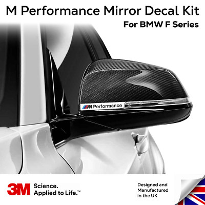BMW M Performance Außenspiegel Aufkleber Sticker für F-Serie 2er Set - 3M Vinyl T3