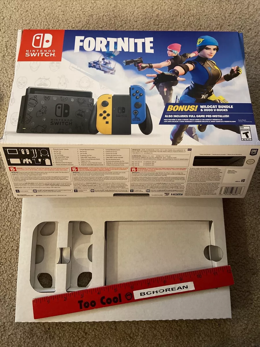 Fortnite Nintendo Switch Console Empty Box Only (No Game, System,  Controllers)