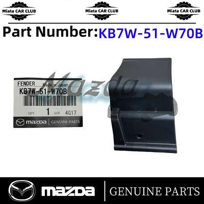 2017-2021 Genuine Mazda CX-5 Right Fender Lower Molding Trim KB7W-51-W70B OEM - Image 1 of 4