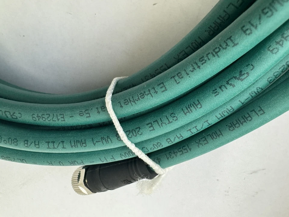 Flamar Molex 155431  Industrial Ethernet Cable  /10 Meters AVM Style (open Box) - Imagem 2 de 4